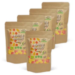 Ananas & Hallon Fruktgodis EKO 100g x 5 paket