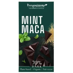 Benjamissimo Mörk 70% Mint & Maca EKO 60g