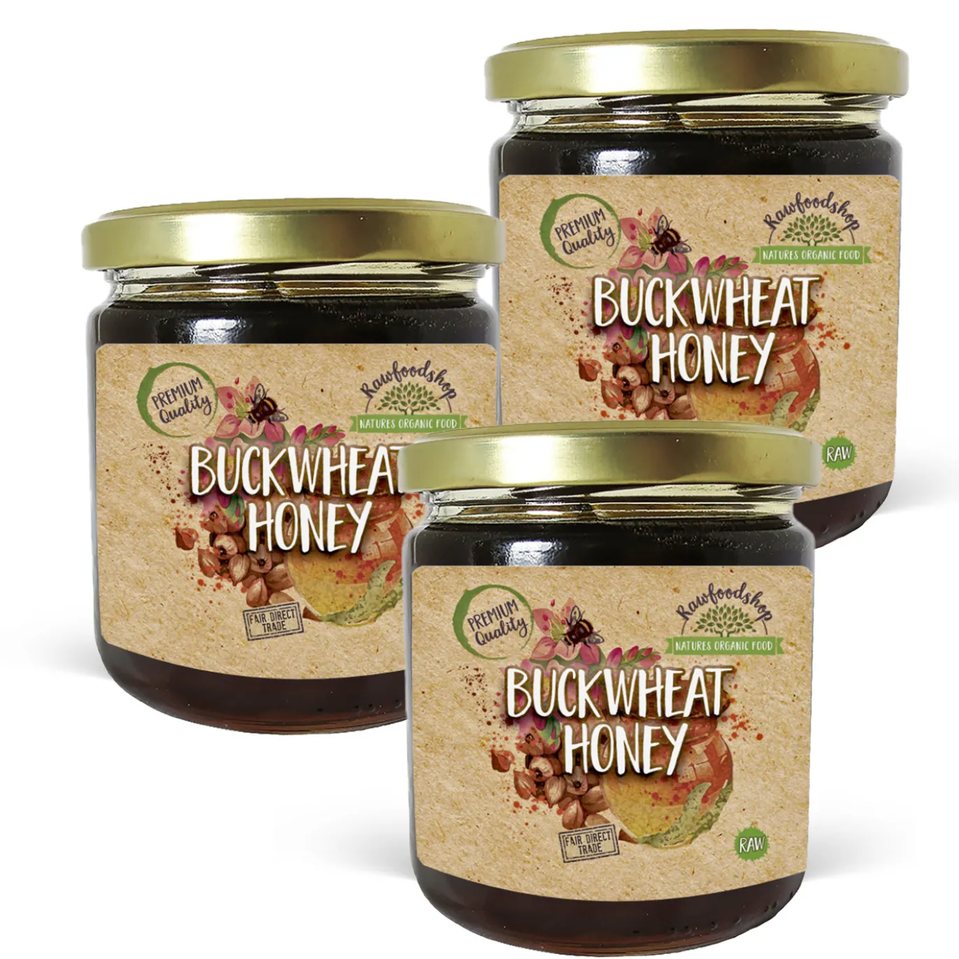 Bovetehonung 500g x 3 burkar