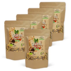 Cashewnötter Svart Vitlök EKO 200g x 5 paket