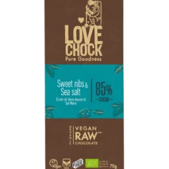Choklad Kakaonibs & Havssalt 85% EKO 70g