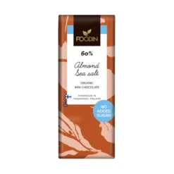 Choklad Mandel & Havssalt 60% utan tillsatt socker RAW EKO 40g
