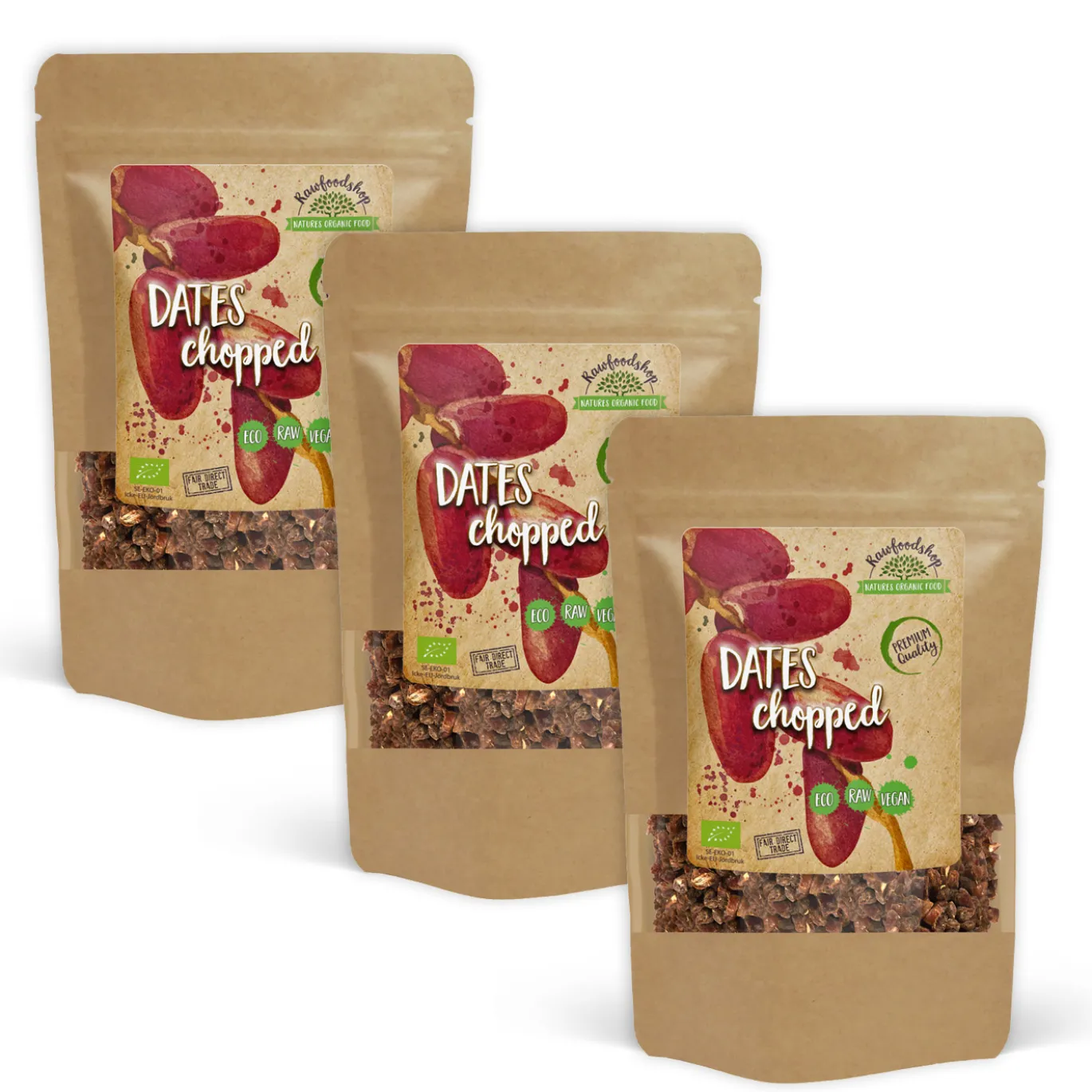 Dadlar Hackade EKO 1kg x 3 paket