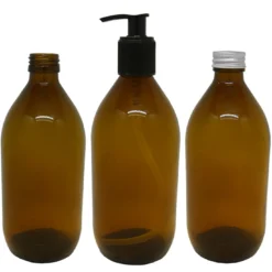 Glasflaska Brun 250ml