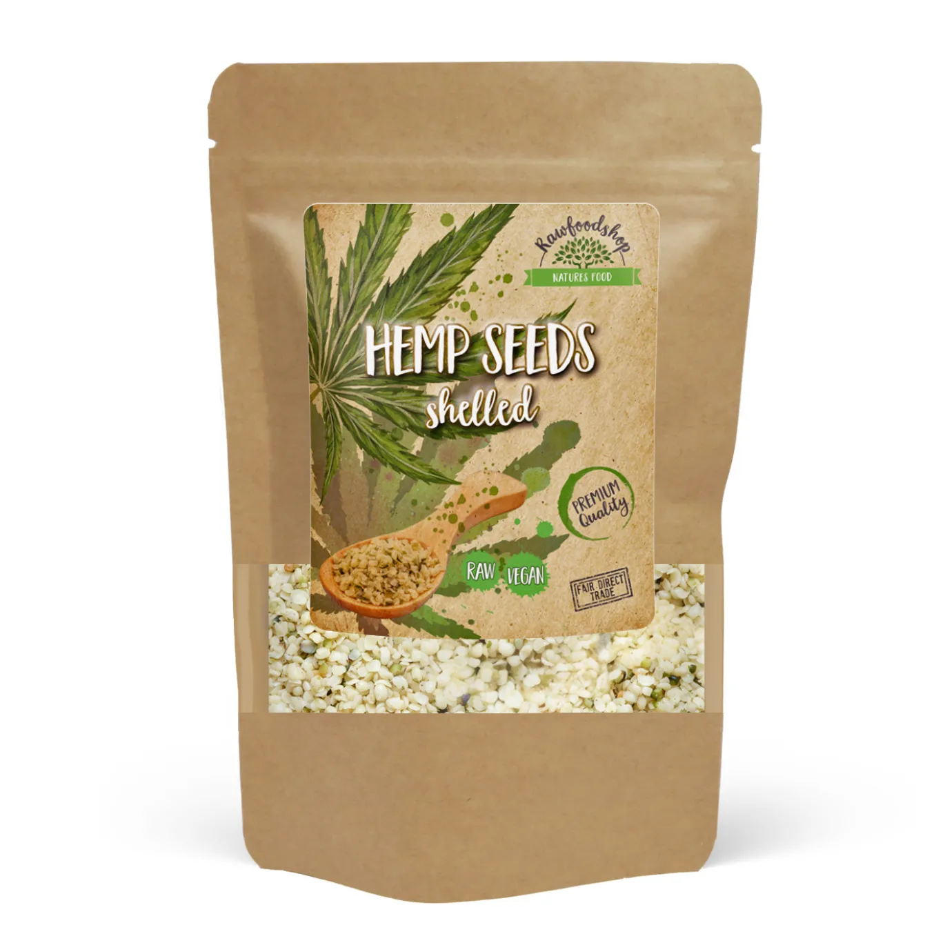 Hampafrön Skalade 500g