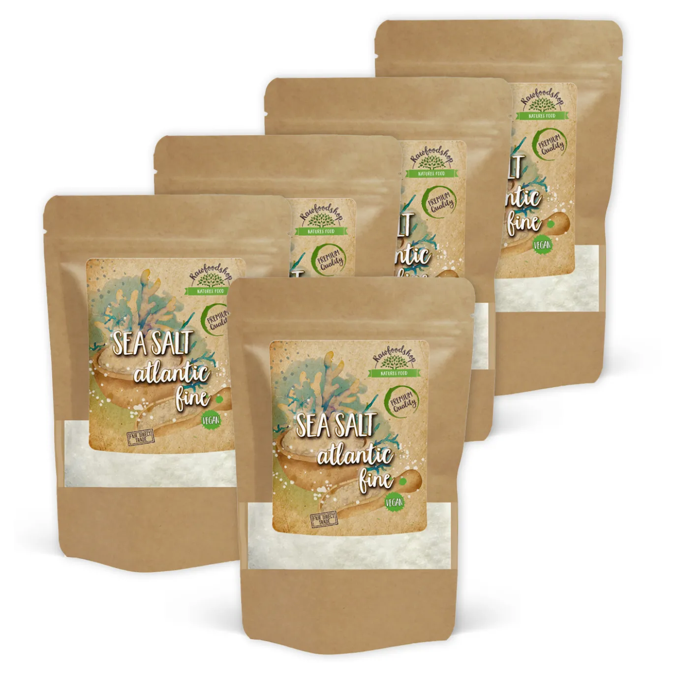 Havssalt Atlanten Finmalt 500g x 5 paket