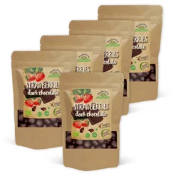 Jordgubbar i Mörk Choklad EKO 100g x 5 paket
