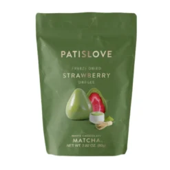 Jordgubbar i Vit Choklad & Matcha 80g