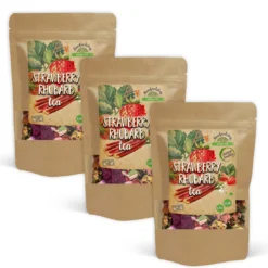 Jordgubbs- och Rabarber Te 100g x 3 paket