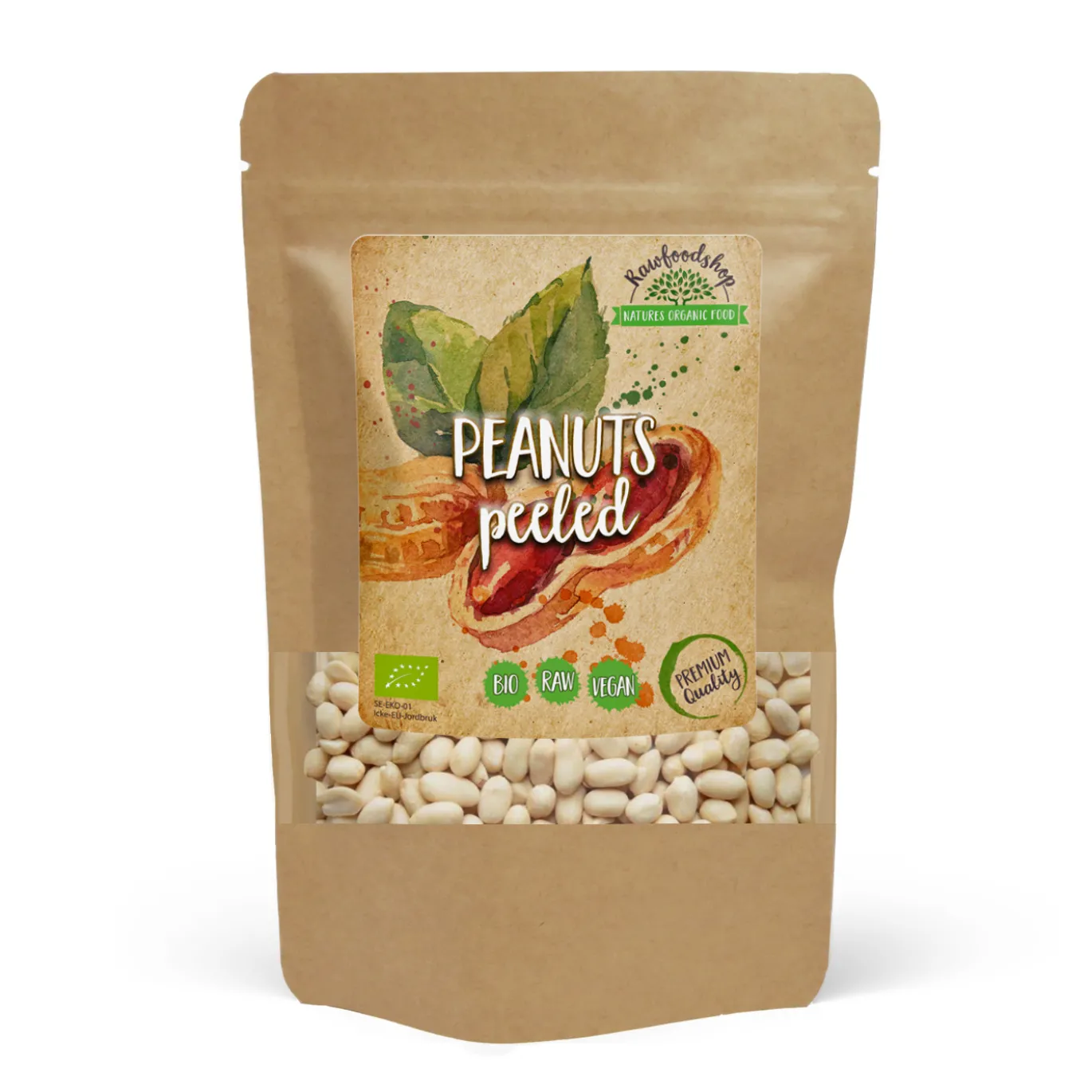 Jordnötter Premium Skalade RAW EKO 500g