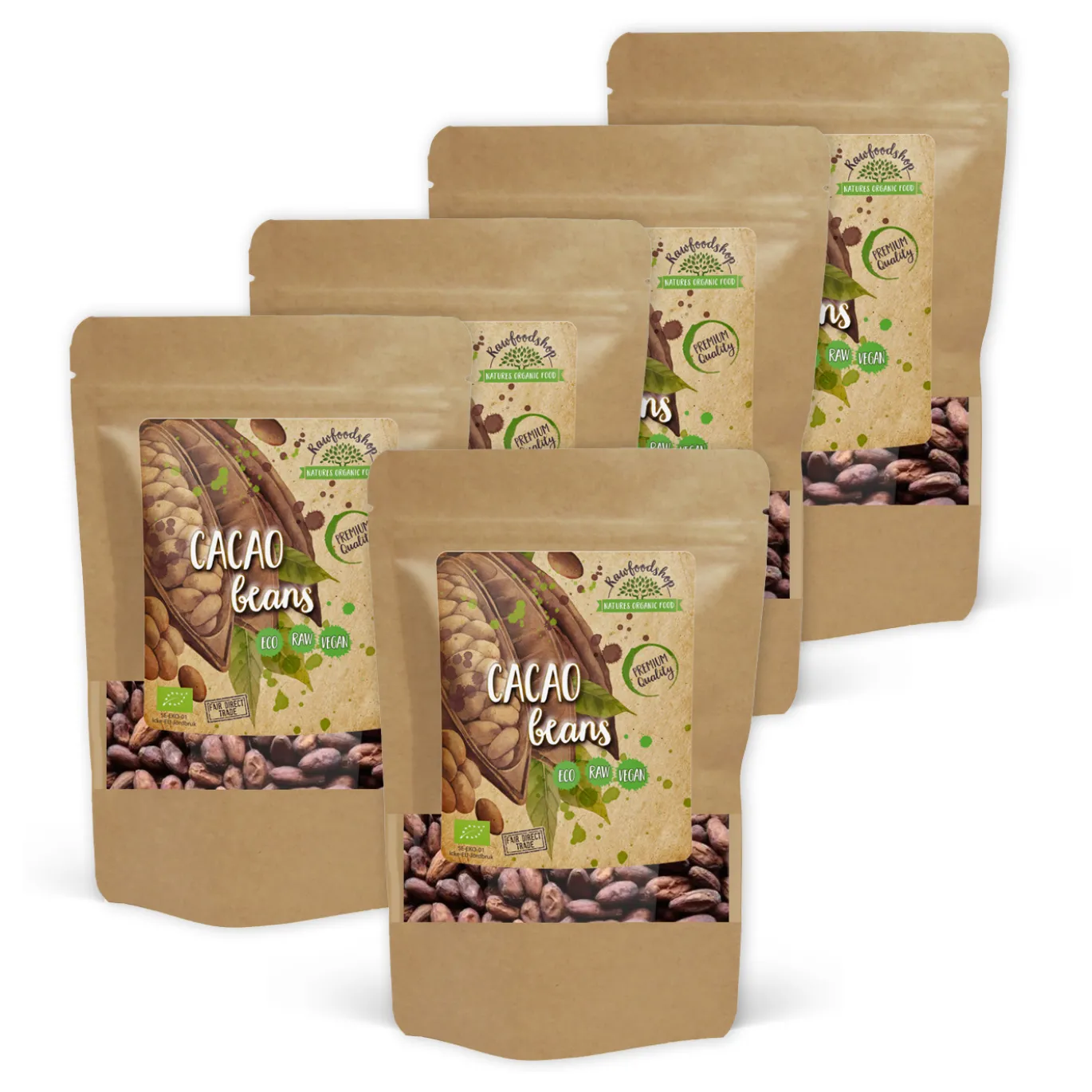 Kakaobönor EKO 125g x 5 paket