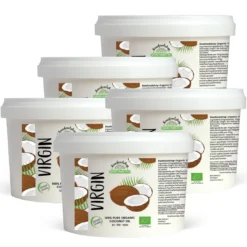 Kokosolja Virgin RAW EKO 500ml x 5 burkar