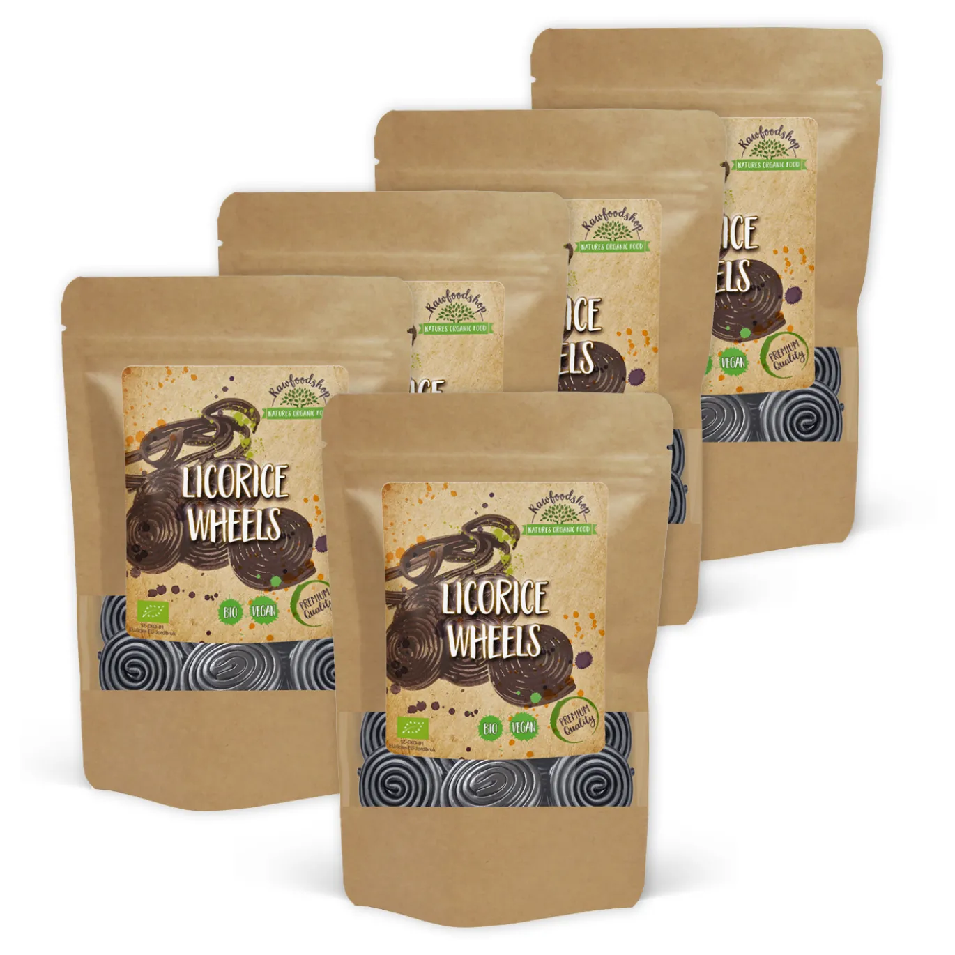 Lakritsrullar EKO 100g x 5 paket