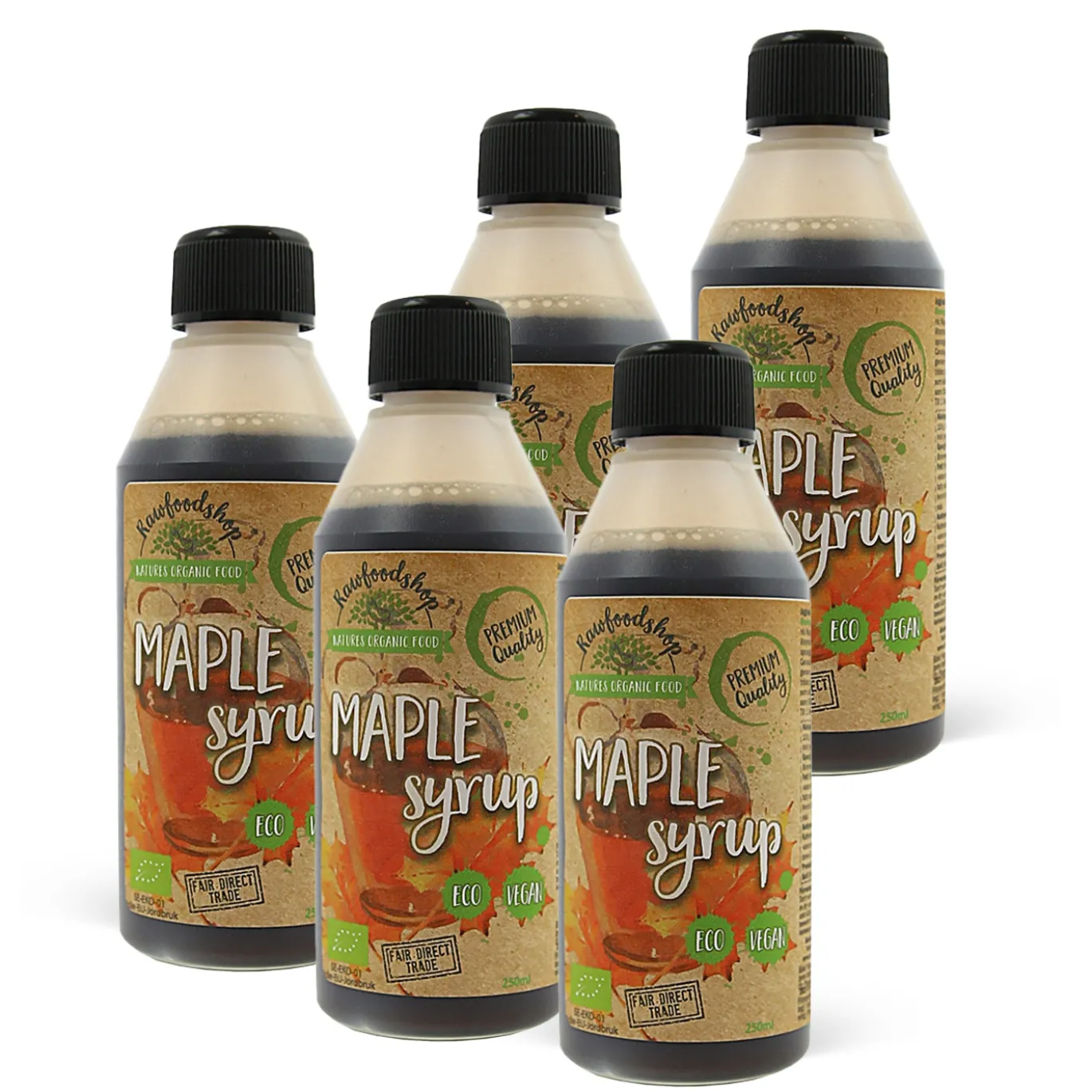 Lönnsirap EKO 250 ml x 5 flaskor