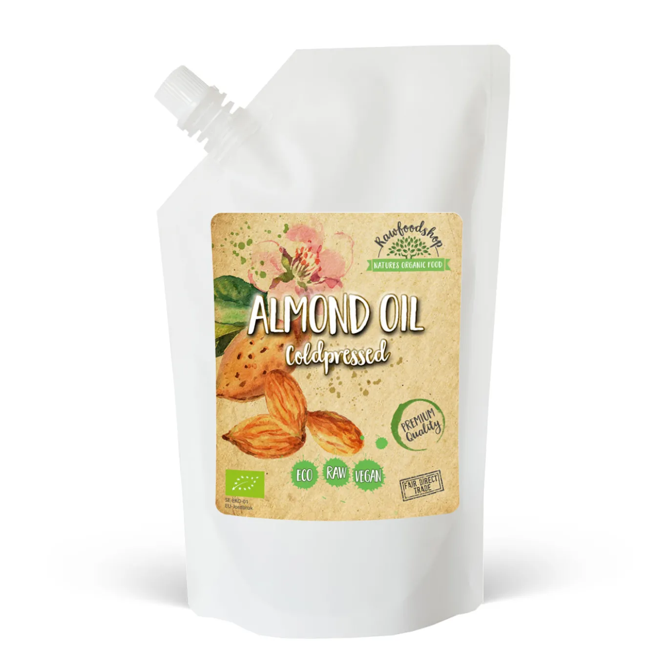 Mandelolja kallpressad EKO 1000ml