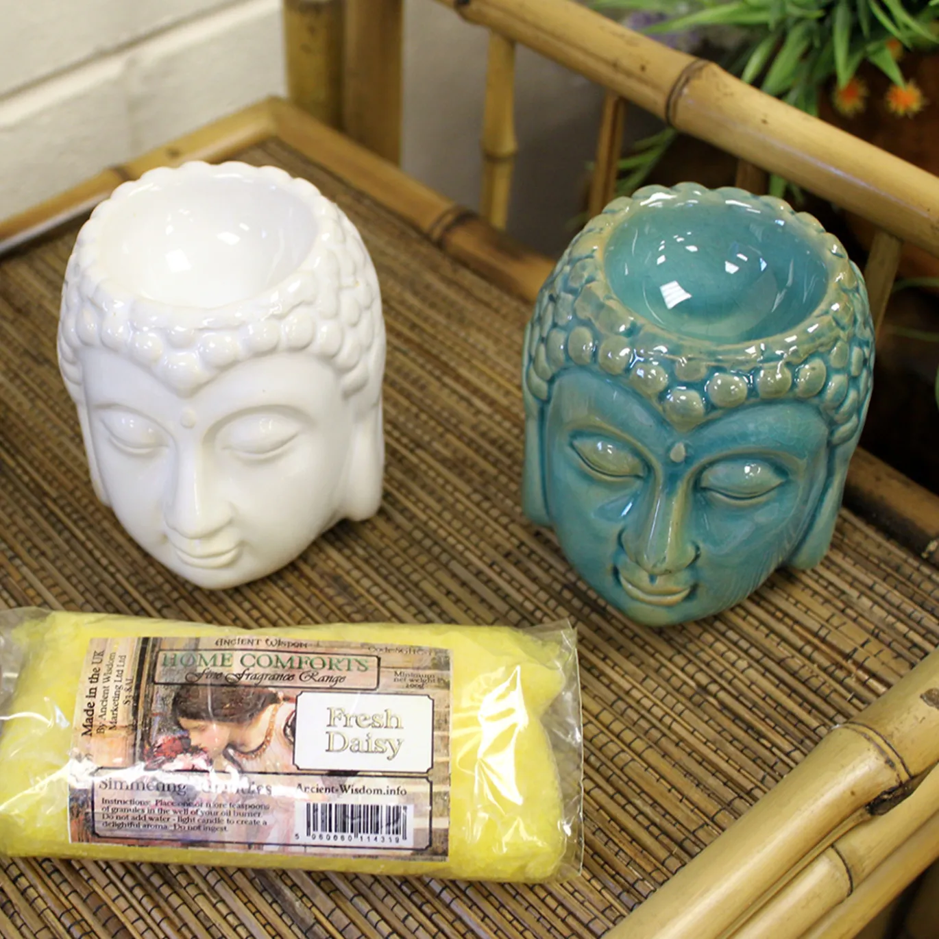 Oljebrännare Buddha Blå