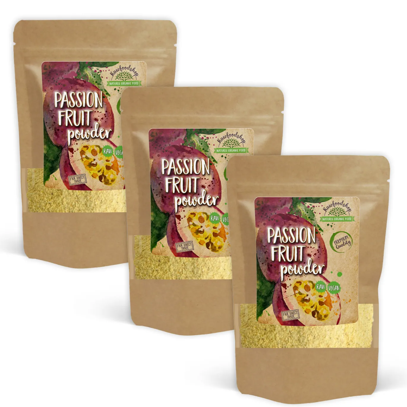Passionsfrukt pulver 125g x 3 paket
