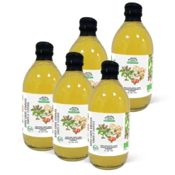 Äppelcidervinäger Ingefära & Gurkmeja Ofiltrerad EKO 500ml x 5 flaskor