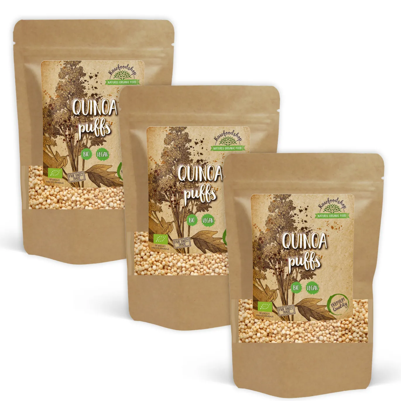Quinoa puffar EKO 200g x 3 paket