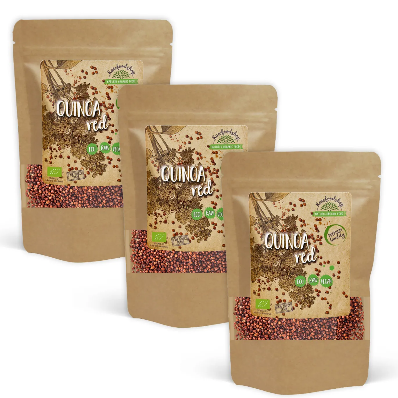 Quinoa Röd EKO 1kg x 3 paket