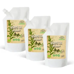 Sesamolja kallpressad EKO 500ml x 3 paket
