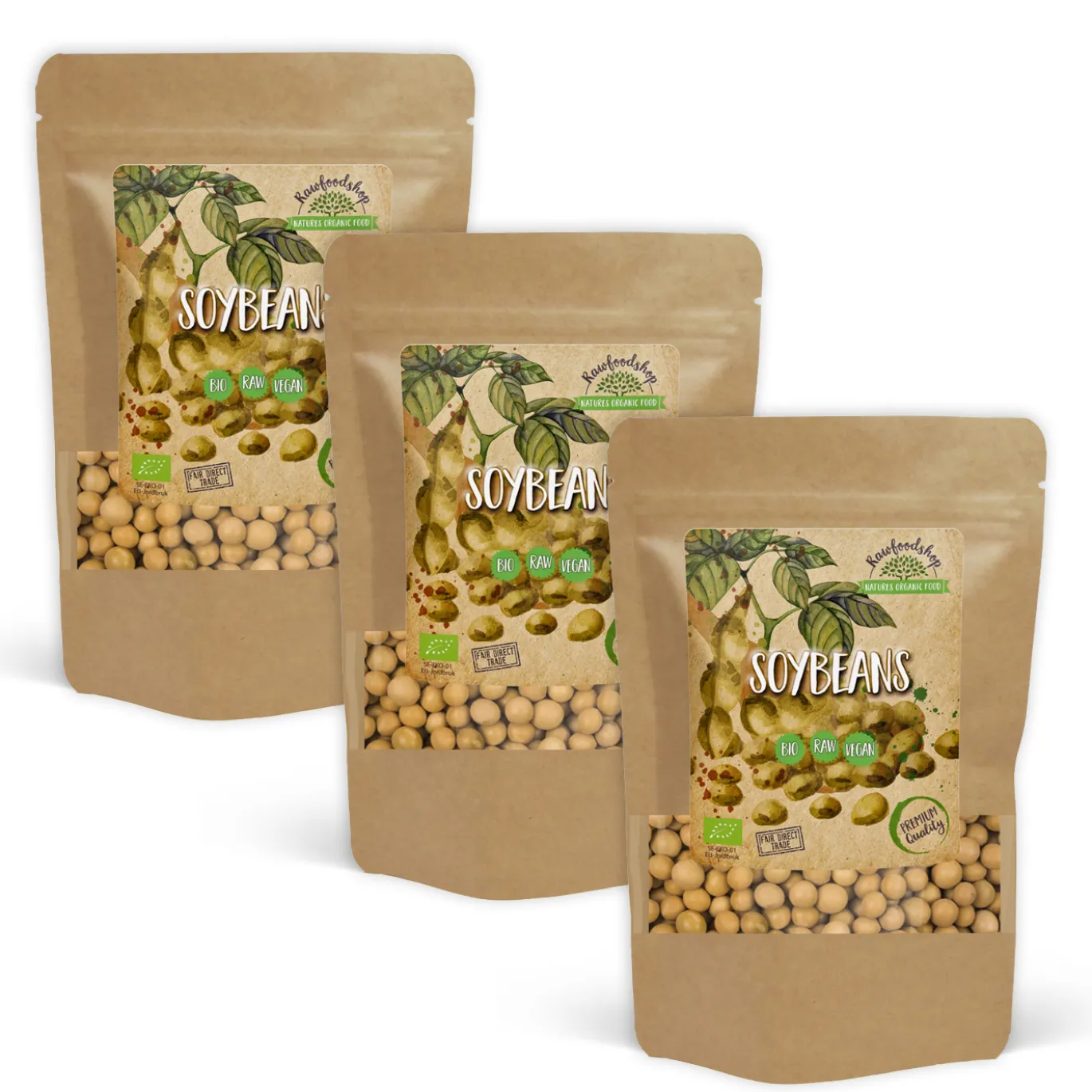 Sojabönor EKO 500g x 3 paket
