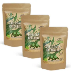 Spirulina Chlorella EKO 500mg 300 tabletter x 3 paket
