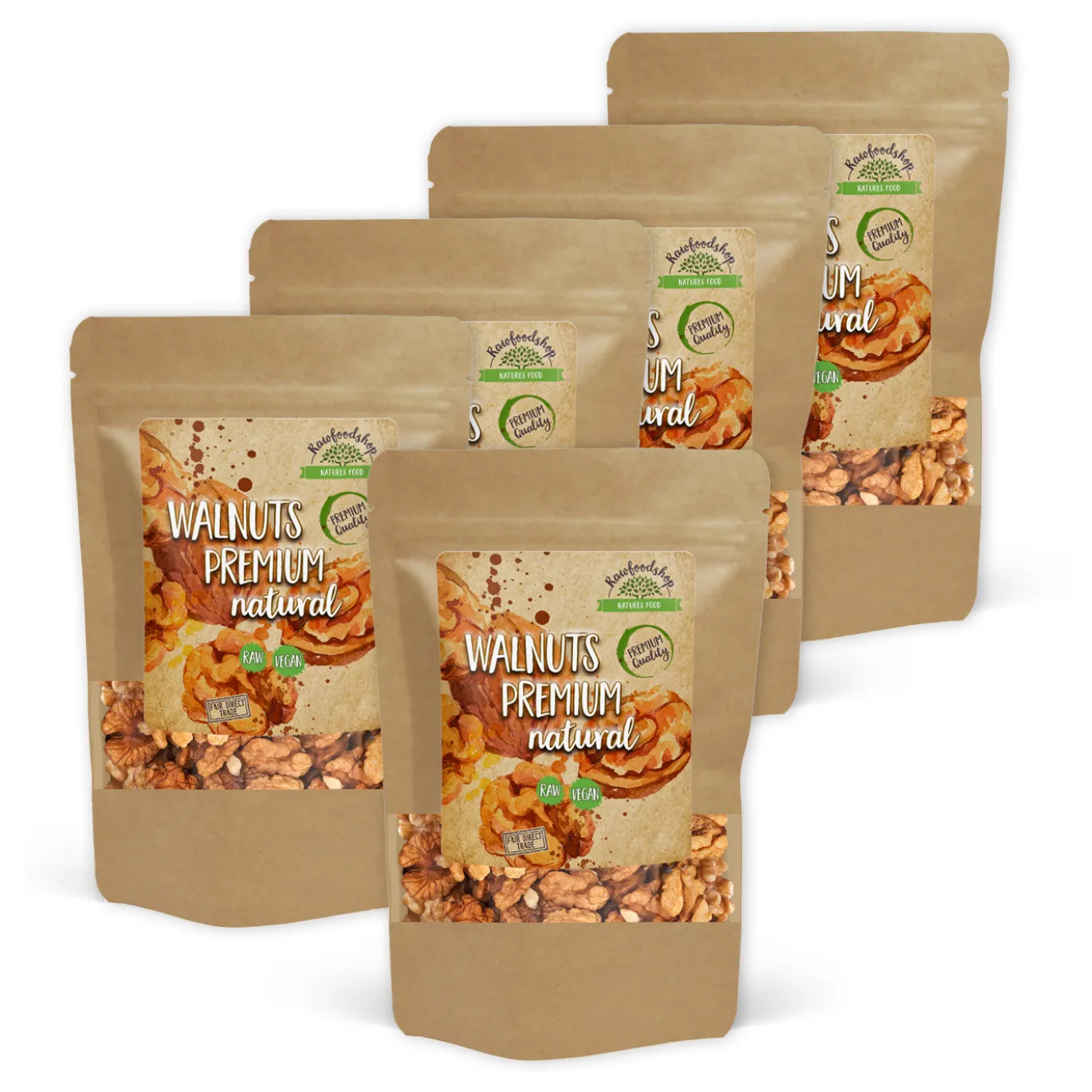 Valnötter Premium RAW 500g x 5 paket