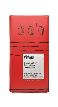 Vivani Choklad Mörk Marsipan & Amarettolikör EKO 100g