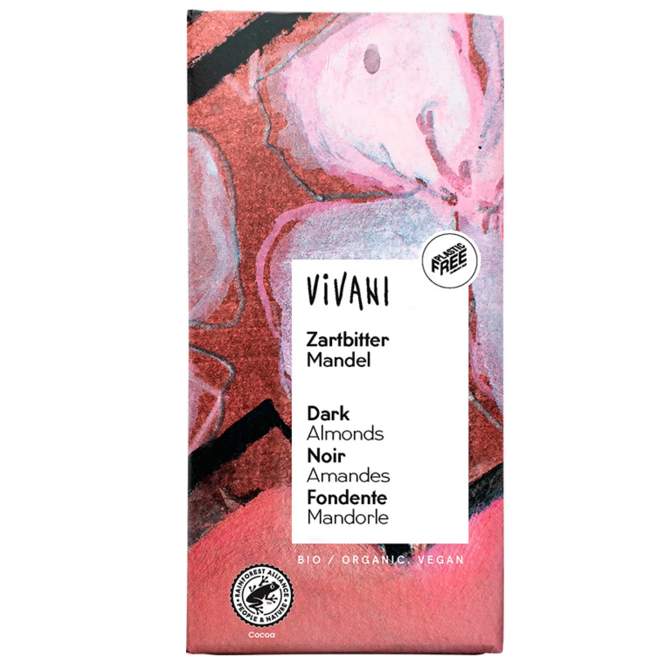 Vivani Mörk Choklad Mandel EKO 100g
