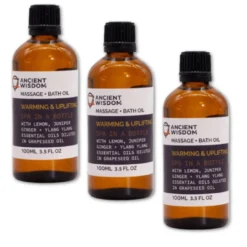 Warm & Uplifting Massageolja 100ml x 3 flaskor